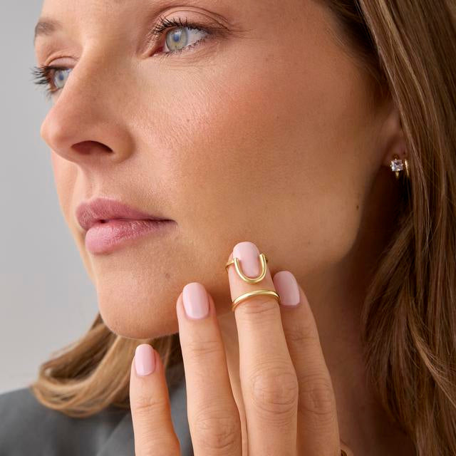 urTone™ 14K Gold Plated Manicure Nail Ring