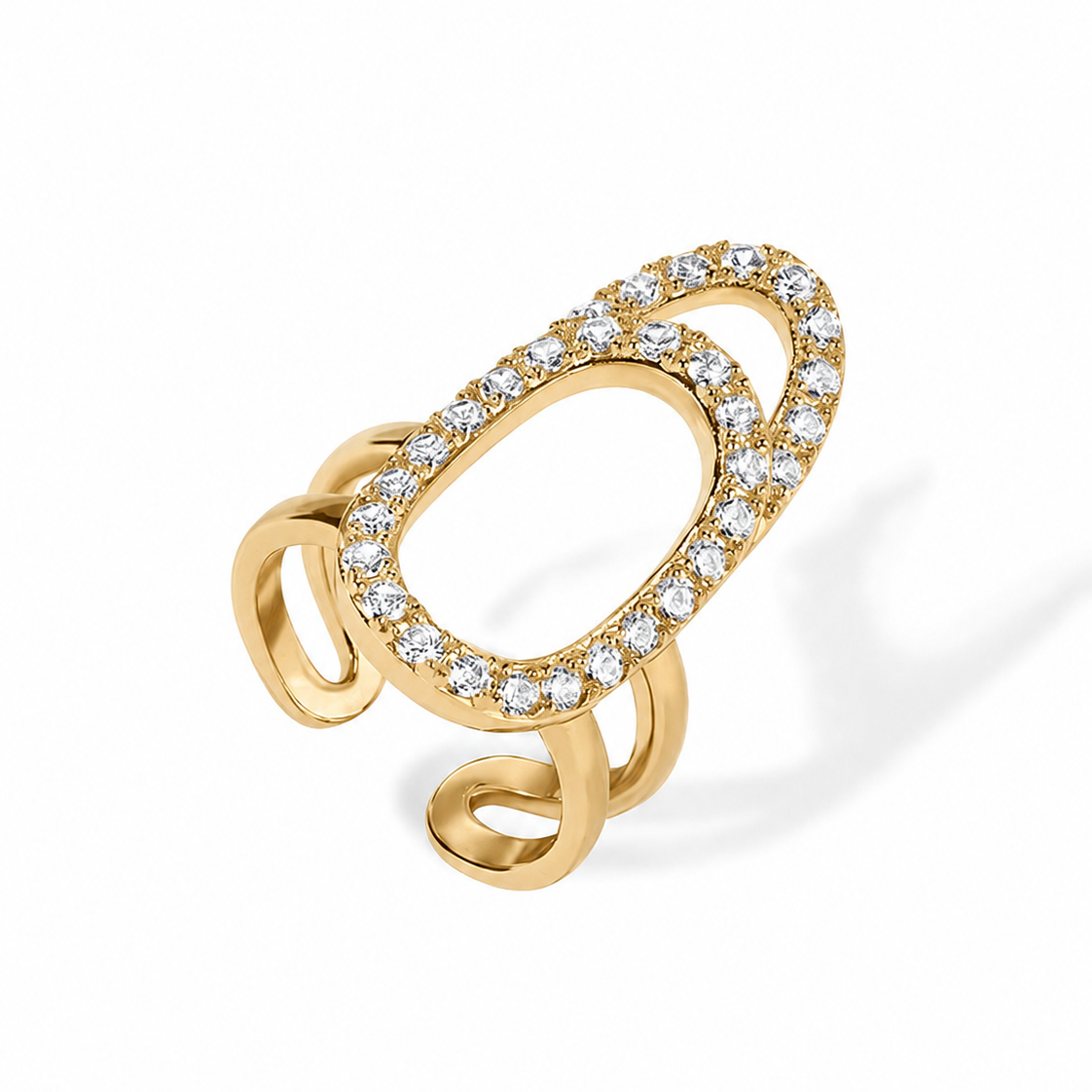 urTone™ 14K Gold Plated Manicure Nail Ring