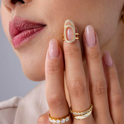 urTone™ 14K Gold Plated Manicure Nail Ring